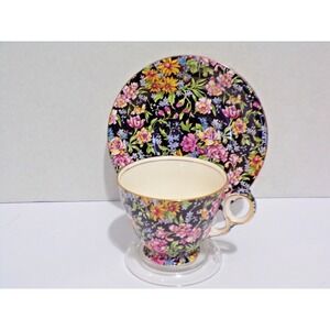 Vintage Nantwich Royal Winton Bone China from England Floral Tea Cup & Saucer